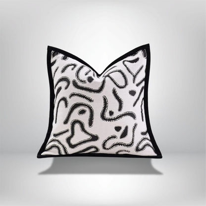 Housse Coussin Chenille Moderne