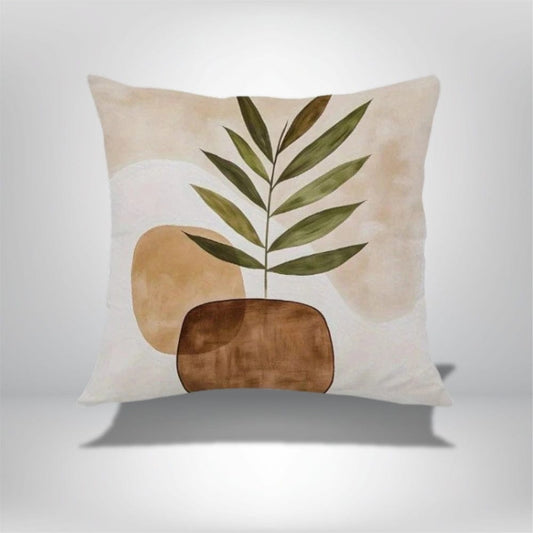 Housse de coussin carré | Motifs géométriques et ambiance naturelle