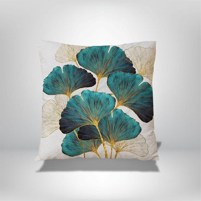 Housse Coussin Fleuri Ginkgo