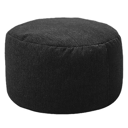 Petit pouf rond noir pour salon