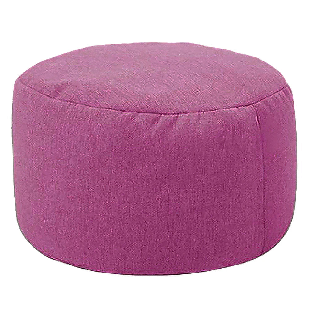 Petit pouf rond violet pour salon
